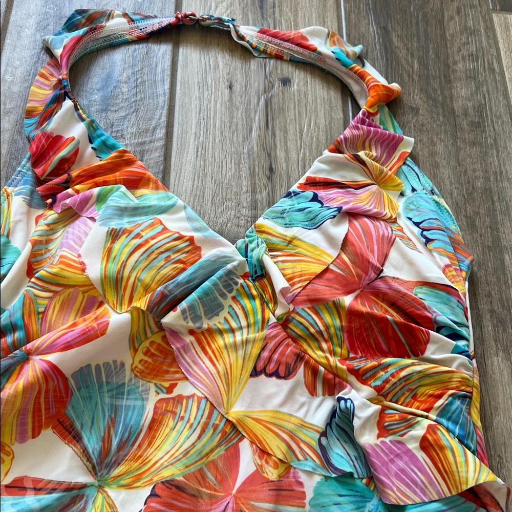 Upstream Butterfly Ruffle Hidden Tummy Swimwear - Picture 4 of 10